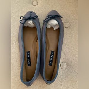 Margaux Blue Ballet Flats, 39